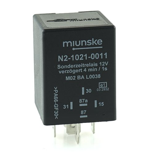 Switch-on delayed Timer Relay 12V, 4min, pulse output 1s