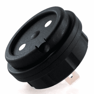 MagCode PowerPort 24V, flat push-on connection 6.3mm, black