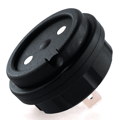 MagCode PowerPort 24V, flat push-on connection 6.3mm, black