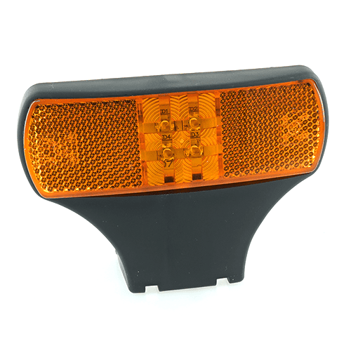 LED-Sidemarker 12/24V, 123x43mm, with reflector, Superseal connector, with braket horizontal