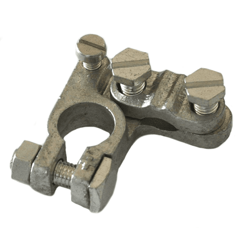 Battery Clamp "+", screw terminal for 16-120mm² bottom left, with junction terminal