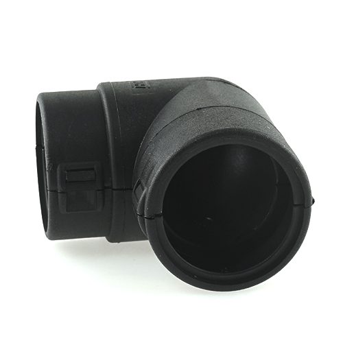 Hinged Conduit Joiner, NW 23-22, 90°, black