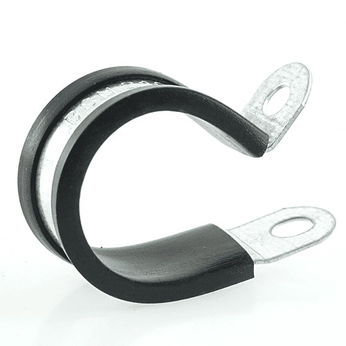 P-clip, NW17, fixing hole Ø 5mm, metal