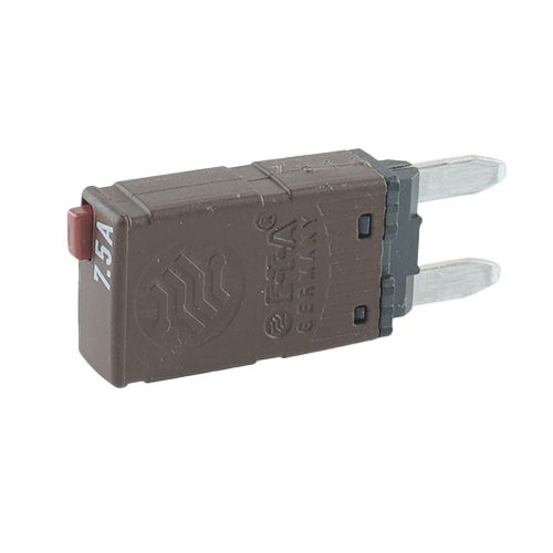 Thermal Miniaturised Circuit Breaker 24V, 7.5A, with reset button