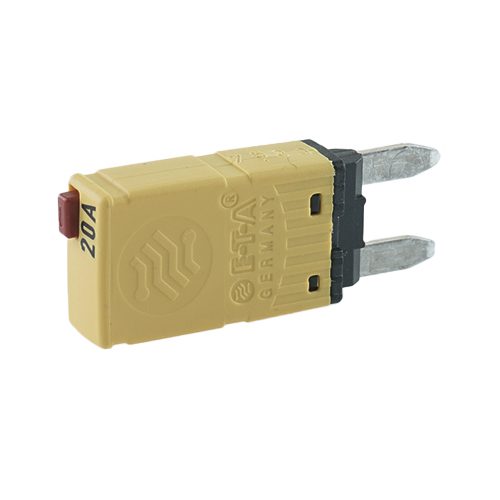 Thermal Miniaturised Circuit Breaker 24V, 20A, with reset button