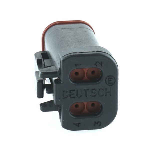 Socket housing 4 poles, contact size 16, insulation 1.35-3.05mm, black