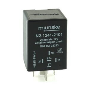 Switch-off Delayed Timer Relay 12V, 2min, no dry contact, retriggerable
