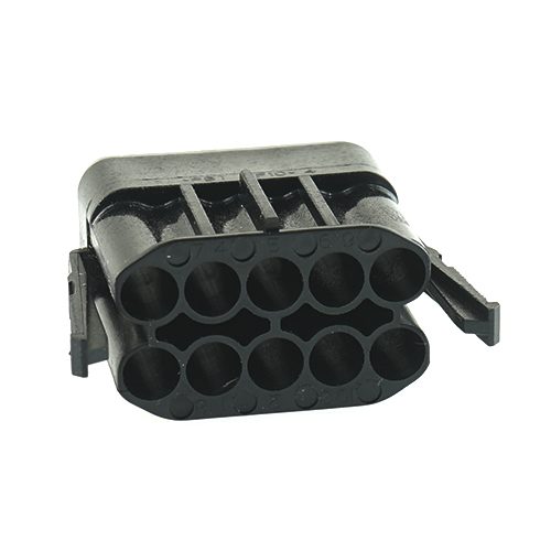 Connector Housing, 10-pole, black, for W-series