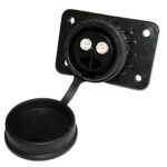 Socket 2-pole, 24V, with crimp-/soldering contacts 30/50mm²