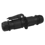 Plug 3-pole, with male terminals, with cover, cable gland PG 16 for 6-10mm