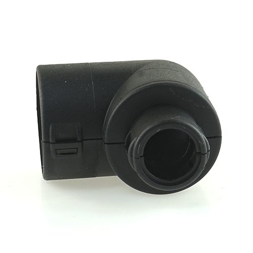 Hinged Conduit Joiner elbow 90°, NW 23-13, black