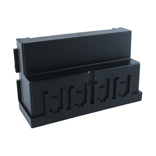 Housing, 150mm x 50mm x 90 mm, for rail mounting and optional brackets