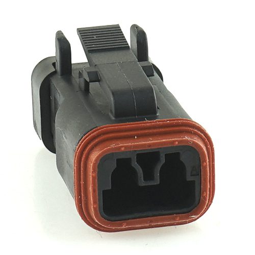 socket plug 2way, contact size 16, insulation 1.35-3.05mm², black