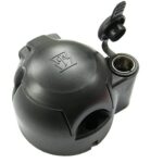 Socket 7-pole, 12V, with additional socket 2-pole (ISO 4165)
