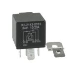 Mini Relay 24V, 10/20A, changeover contact, with resistor