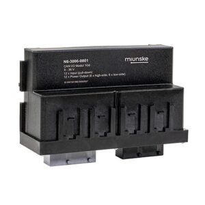 CAN I/O-Module 1G6, 9-36V, 12 x Input (pull-down), 12 x Power Output (6 x high-side, 6 x low-side), plastic cover screwed