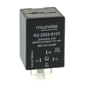 Switch-off Delayed Timer Relay 24V, 43min, no dry contact, retriggerable