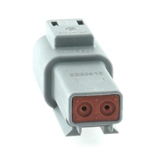 Receptacle 2way, DT04-series, grey