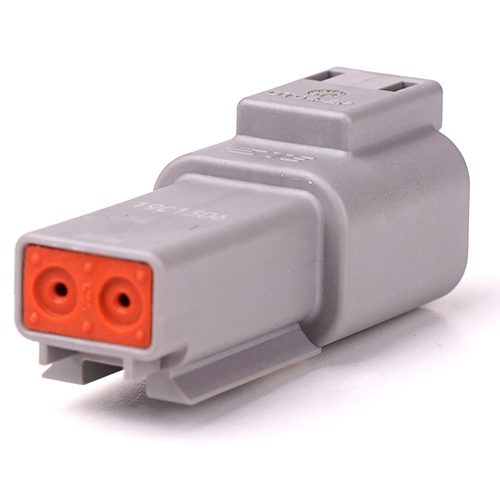 Receptacle 2way, DT04-series, grey