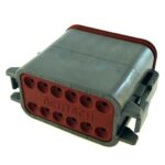 Socket Plug 12way, DT06-series, grey