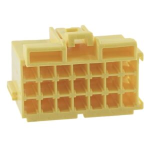 JPT housing, 21-pole (3x7), coding A, yellow
