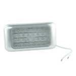 LED Lamp 116mmx60mmx16mm, 12V, chromed frame, for build on with screw fitting