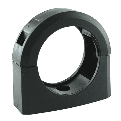 conduit clip, NW48, fixing hole Ø 6mm, synthetic material