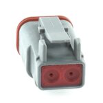 Socket Plug 2way, DT06-series, grey