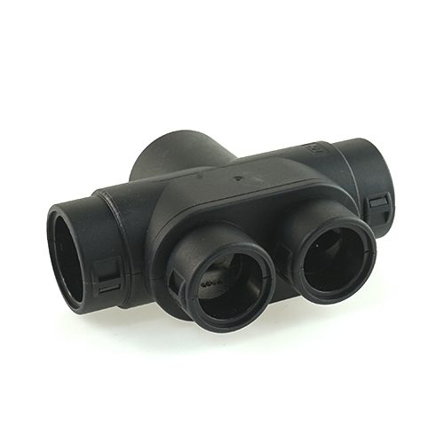 Multiple breakout conduit fitting NW22-23-22-17-17, black