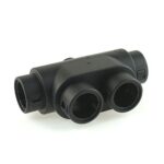 Multiple breakout conduit fitting NW17-10-17-17-17, black