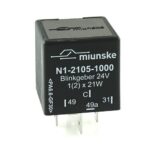 Flasher 24V, 1(2) x 21W + 0…5W fully electronic, with control output