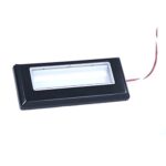 LED Step Marking Lamp 90mmx38mmx8mm, black, 12V, 6 LEDs red