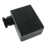 Cover for battery pole, black, for wire Ø17.5mm, right