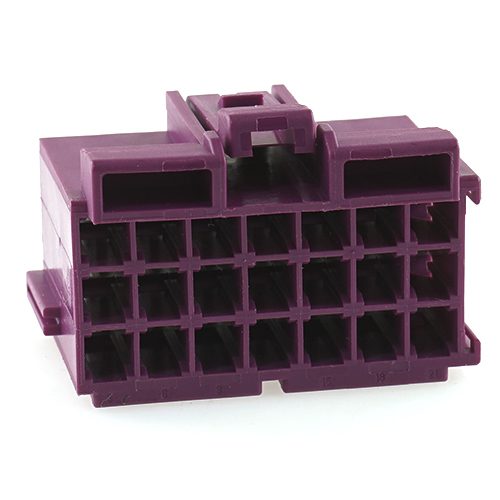 junior power timer housing, 21-pole (3x7), coding A, violet
