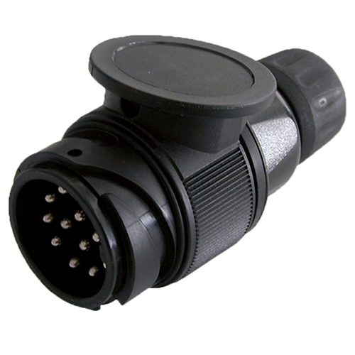 Trailer Plug 12V, 13-pole, plug (ISO 11446), screw type