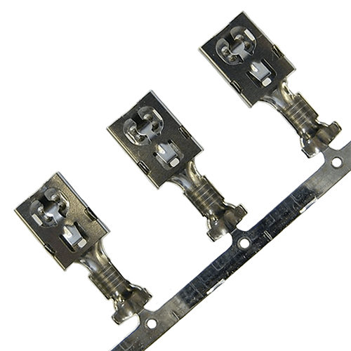 Blade Receptacle F630E, 6.3mm, 2-2.5mm², with latch, on reel
