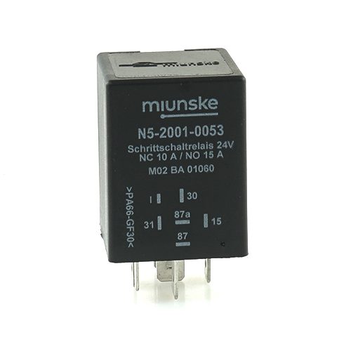Stepping Relay 24V, 10/15A, triggering input negative triggering, dry contact