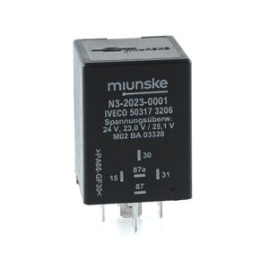 Voltage Monitoring Relay 24V, NC 25A/NO 25A, U(on) 25,1V, U(off) 23V, delayed