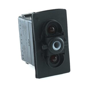 on-on Double Switch, 12V/20A, for Contura II,III,IV,V, LED 1 red, LED 2 red