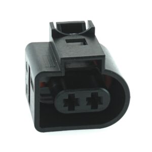 MCP socket housing, 2-pole, coding A, black