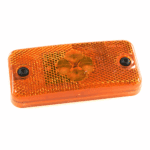 LED-Sidemarker 24V, yellow, 110 x 50mm, with reflector, AMP-JPT connector