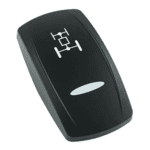 actuator Contura V black, symbol “all wheel drive”, bar lens laser etched
