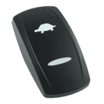 actuator Contura V black, symbol “slow”, bar lens laser etched
