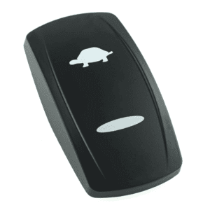 actuator Contura V black, symbol "slow", bar lens laser etched