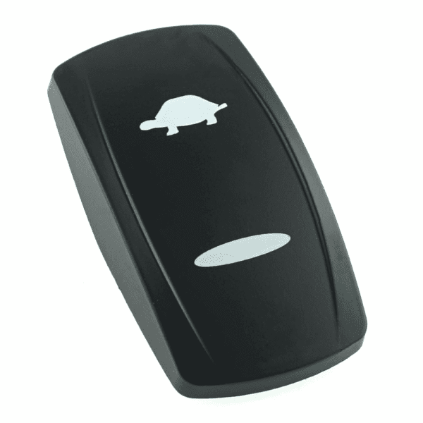 actuator Contura V black, symbol "slow", bar lens laser etched