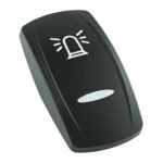 actuator Contura V black, symbol  “rotary beacon” bar lens, laser etched