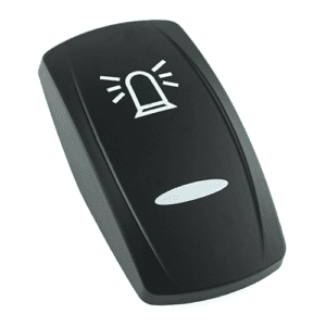 actuator Contura V black, symbol  "rotary beacon" bar lens, laser etched