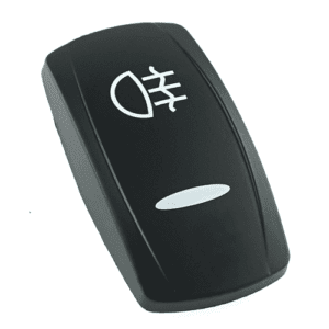 actuator Contura V black, "rear fog lamp", bar lens, laser etched