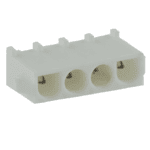 Universal MATE-N-LOK, PCB male connector, grid 6.35mm, 4-pole