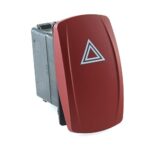 Multi Circuit Switch, 12V, Contura V, LED 1 red, symbol “hazard warning”